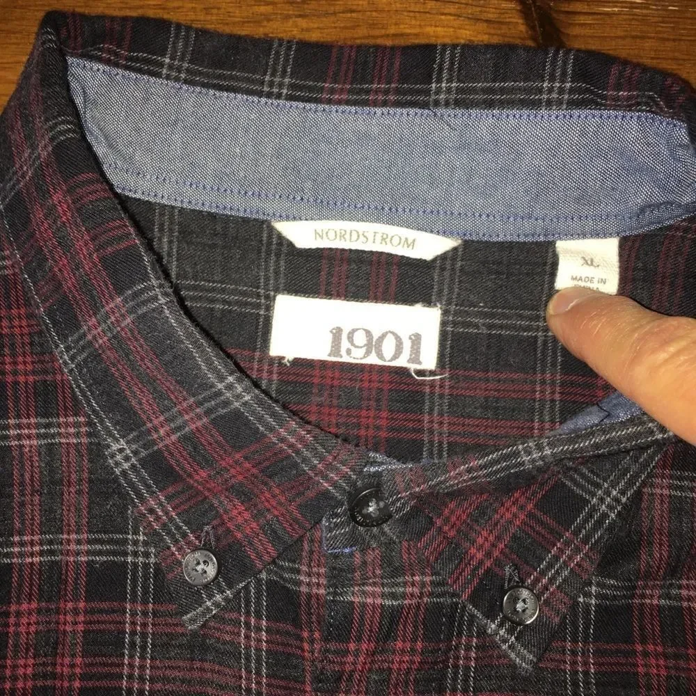 Men’s Nordstom 1901 flannel shirt